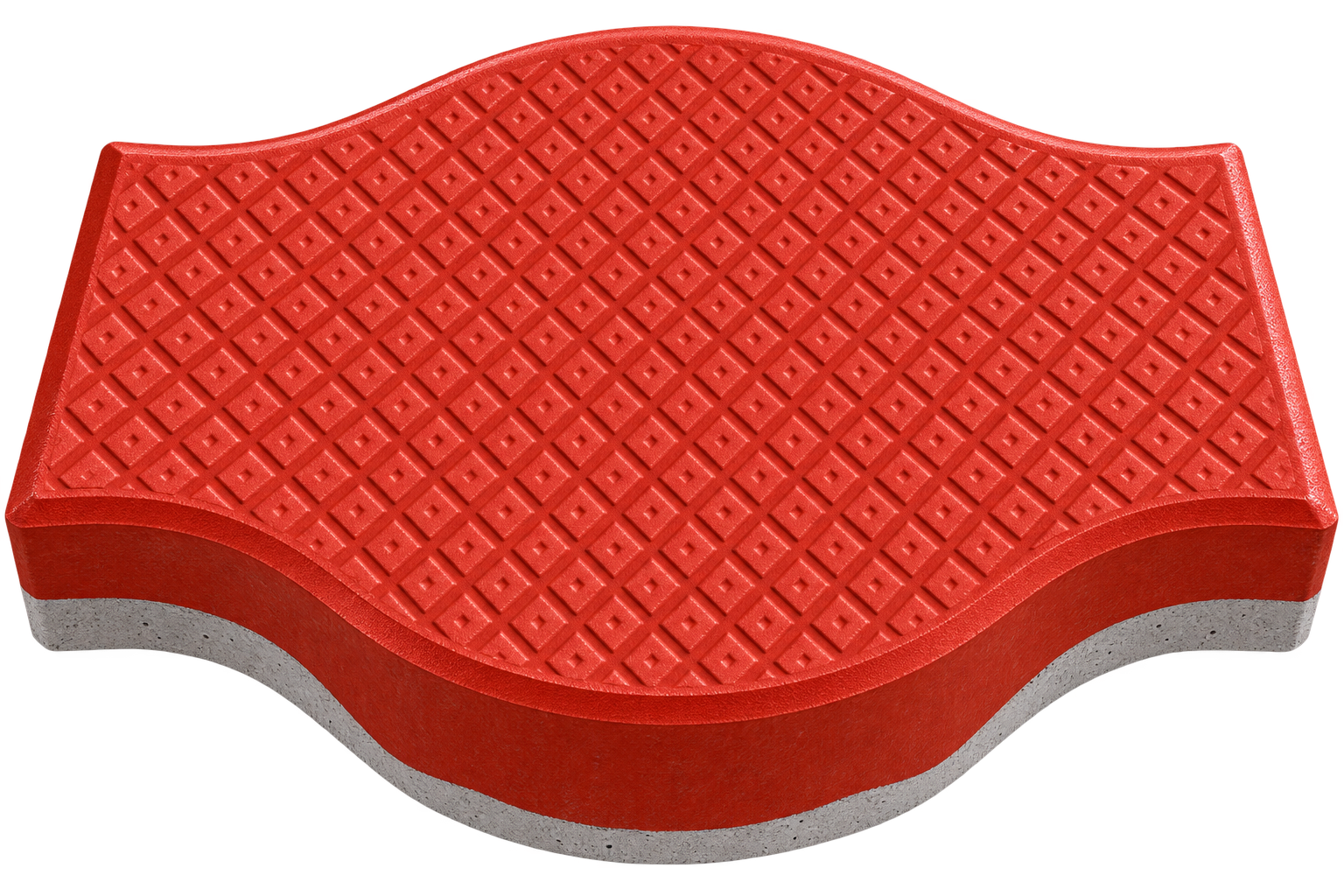 Wave Interlocking Paver Block (Red)